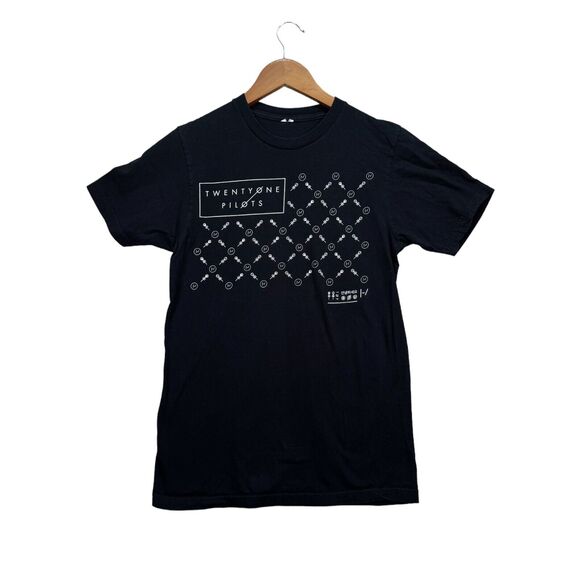 Hot Topic Twenty One Pilots PPK Connector T Shirt Blurryface Black Tour Band S - Picture 1 of 3